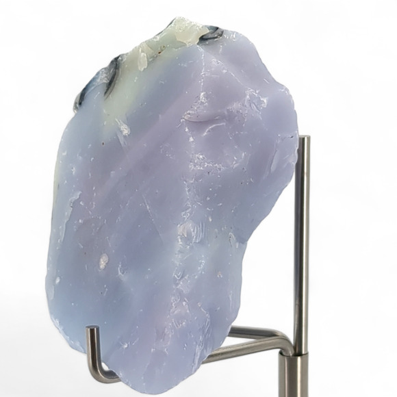 Lavender Custard Black Art Glass Cullet Glowing Uranium Slag Glass #4GL62 - Picture 4 of 7